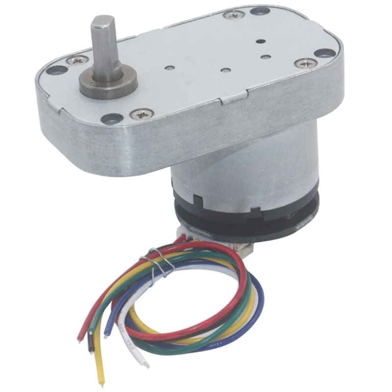 Low Speed High Torque Worm Metal Gearbox Gear Motor with Encoder Reversible Electric Geared Motor Gearmotors