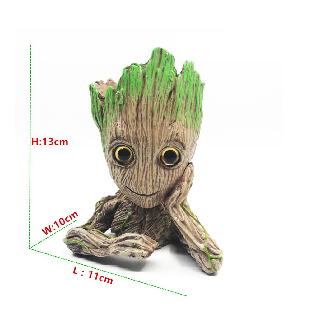 Mini Lovely Cartoon Tree Man Aquarium Fish Tank Toy Cave Stone Ornament Resin Oxygen Air Pump Aquatic Garden Supplies Decoration: HYQ-001C