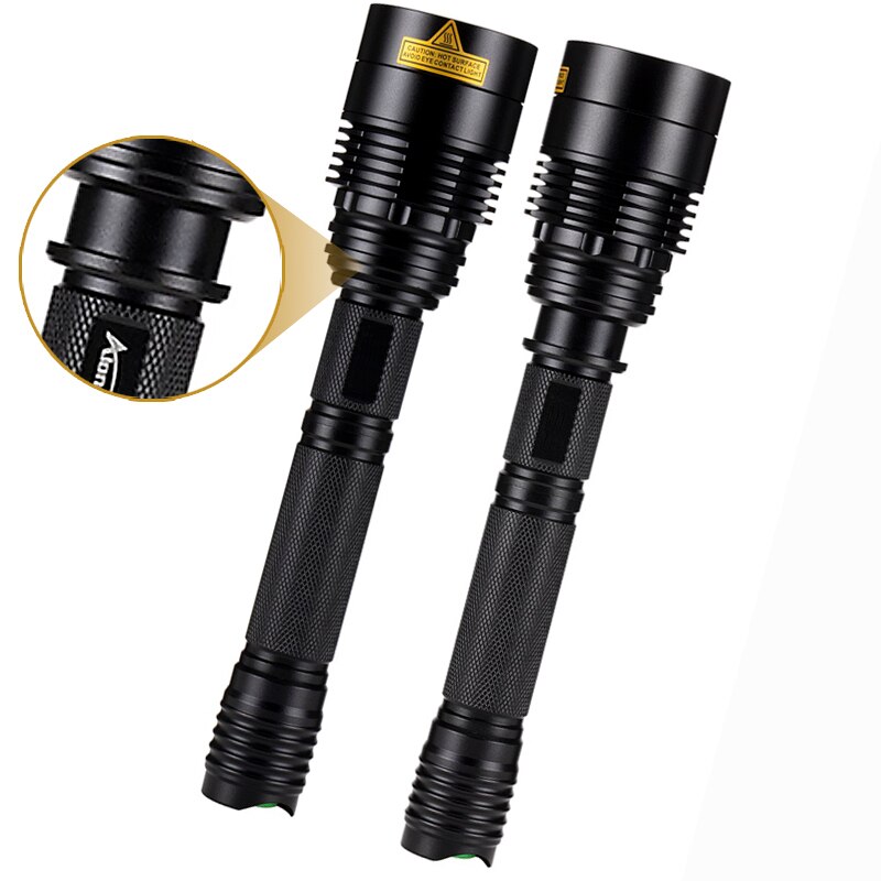 High-power flashlight L2 lamp beads strong light outdoor searchlight retractable focusing portable 18650LED flashlight
