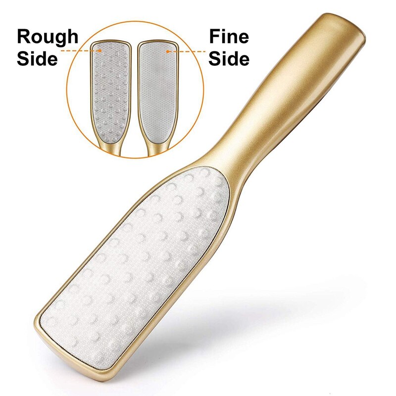 Foot File Foot Rasp Callus Remover With Double Side Scrubs For Your Foot Care Pedicure At Home On Feet Without Pain-Golden Col