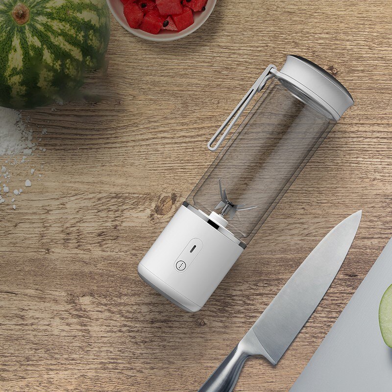 Edihome, Portable Smoothie Blender, 380 ml, 2000 mA, Fruit and Vegetable Mixer for Juice and Smoothies, Mixer, USB Rechargeable Kitchen Accessories (Black