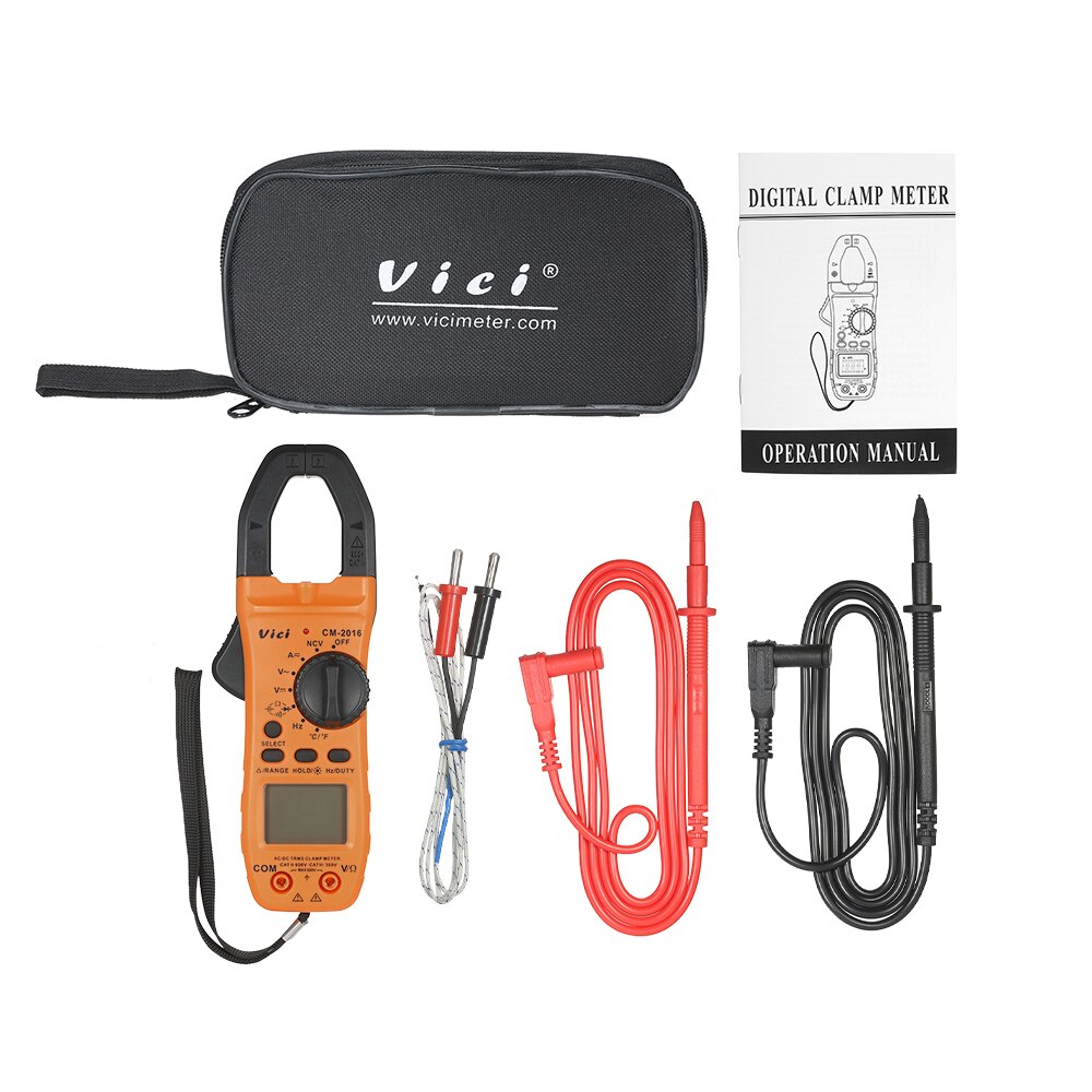 Vici Digital Clamp Meter Multimeter AC/DC Voltage Current Clamp Capacitance Temperature Resistance Diode Tester Continuity Test