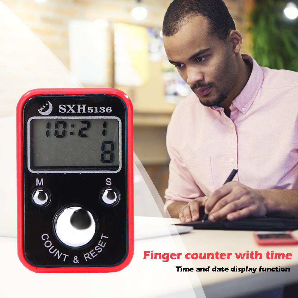 Mini Finger Rows Counter LCD Electronic Digital Tally Counter Stitch Marker And Row Finger Counting Timer Soccer Golf Counter