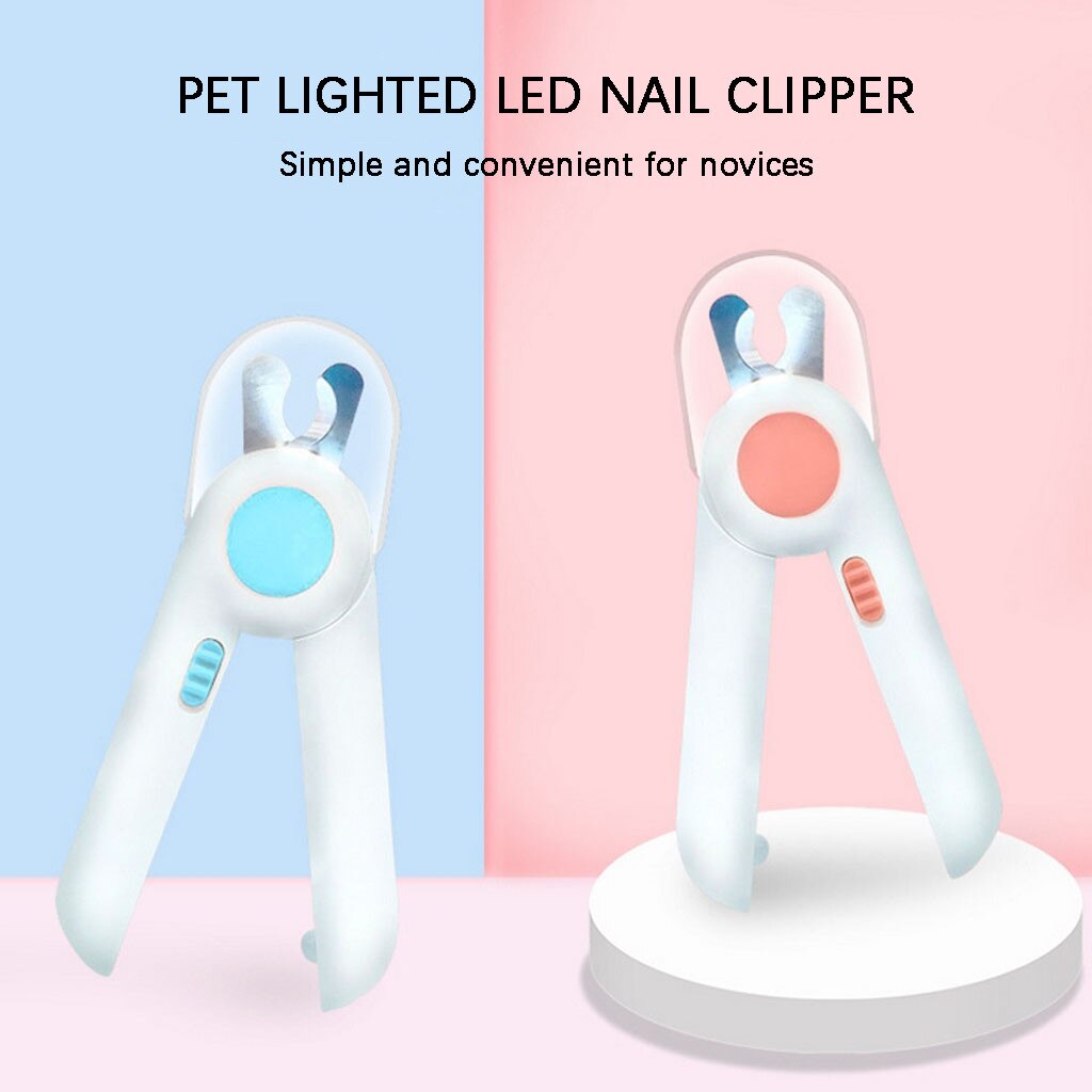 cutter for dogs and pets nail cutter for dogs and cats cutting machine beauty scissors locks for cats animals LED lighting#g2