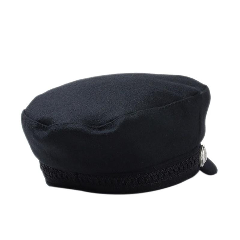 Kvinder mænd bomuld afslappet stil strenge hængslet knap golf kasket stilfuld retro metal ornament hat baretter fransk hat