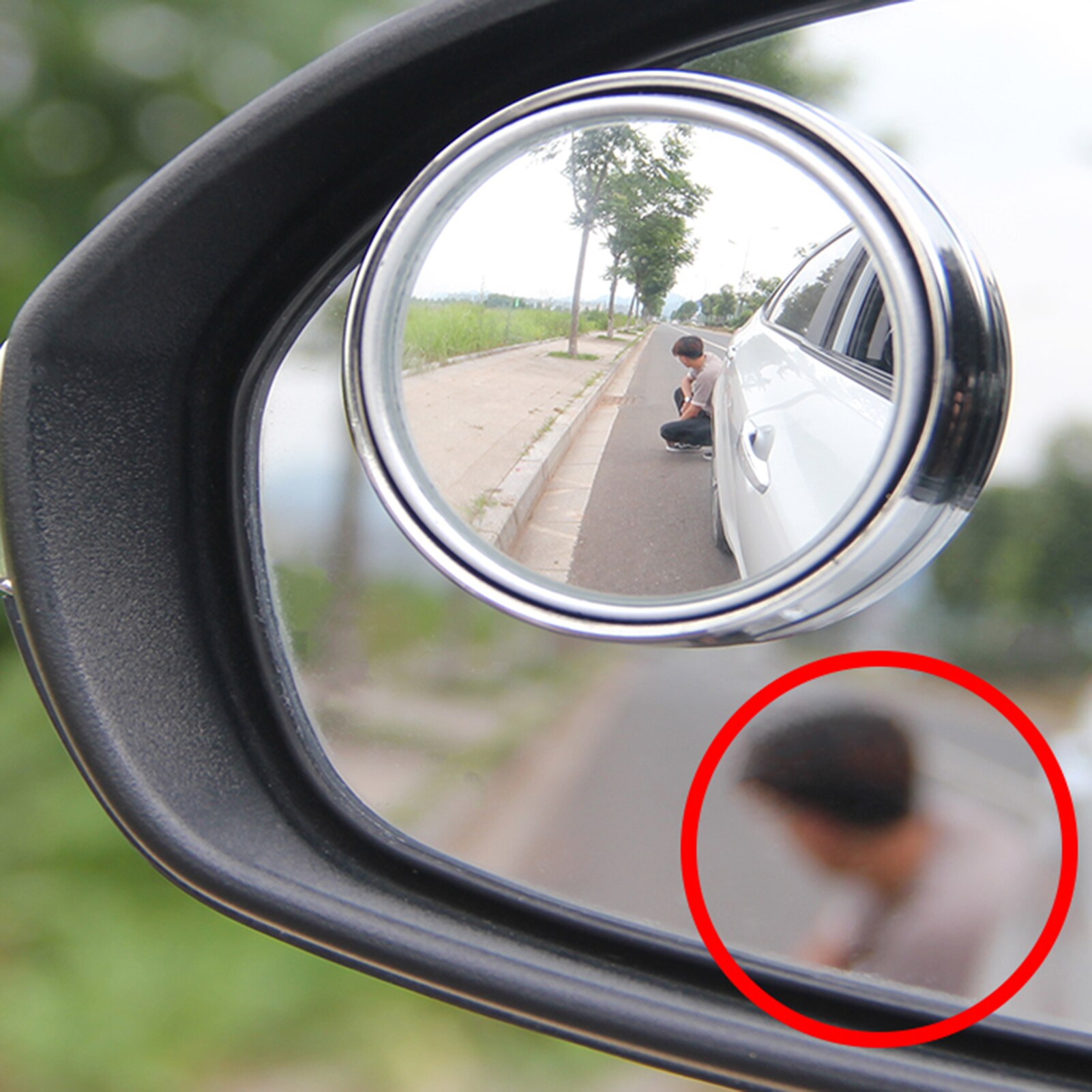 Blind Spot Mirror Blind Spot Mirror For Car Reverse Frameless Ultrathin Wide Angle Round Convex Rear View Mirror Car Accessories