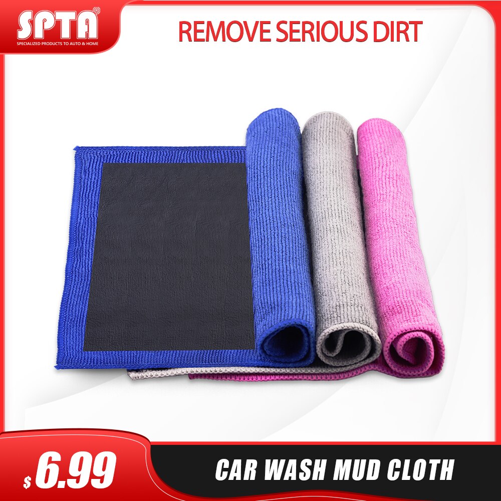 Paño de barro para lavado de coches SPTA, paño de arcilla mágica para molienda de belleza automática, toalla para lavado de automóviles, descontaminación potente y toalla de punto negro