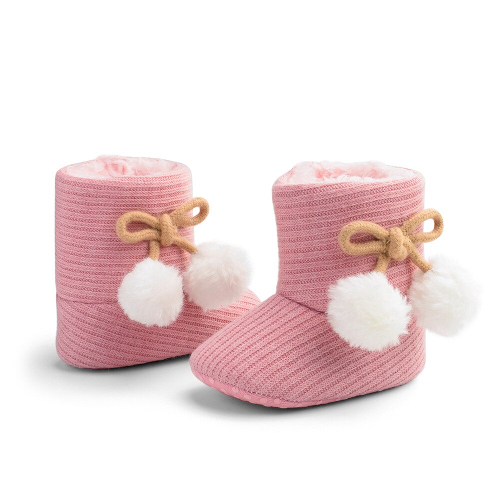 Kruleepo Herfst Winter Bal Top Baby Meisje Warme Schoenen Kinderen Jongen Verdikte Katoen Laarzen Kids Babyschoenen