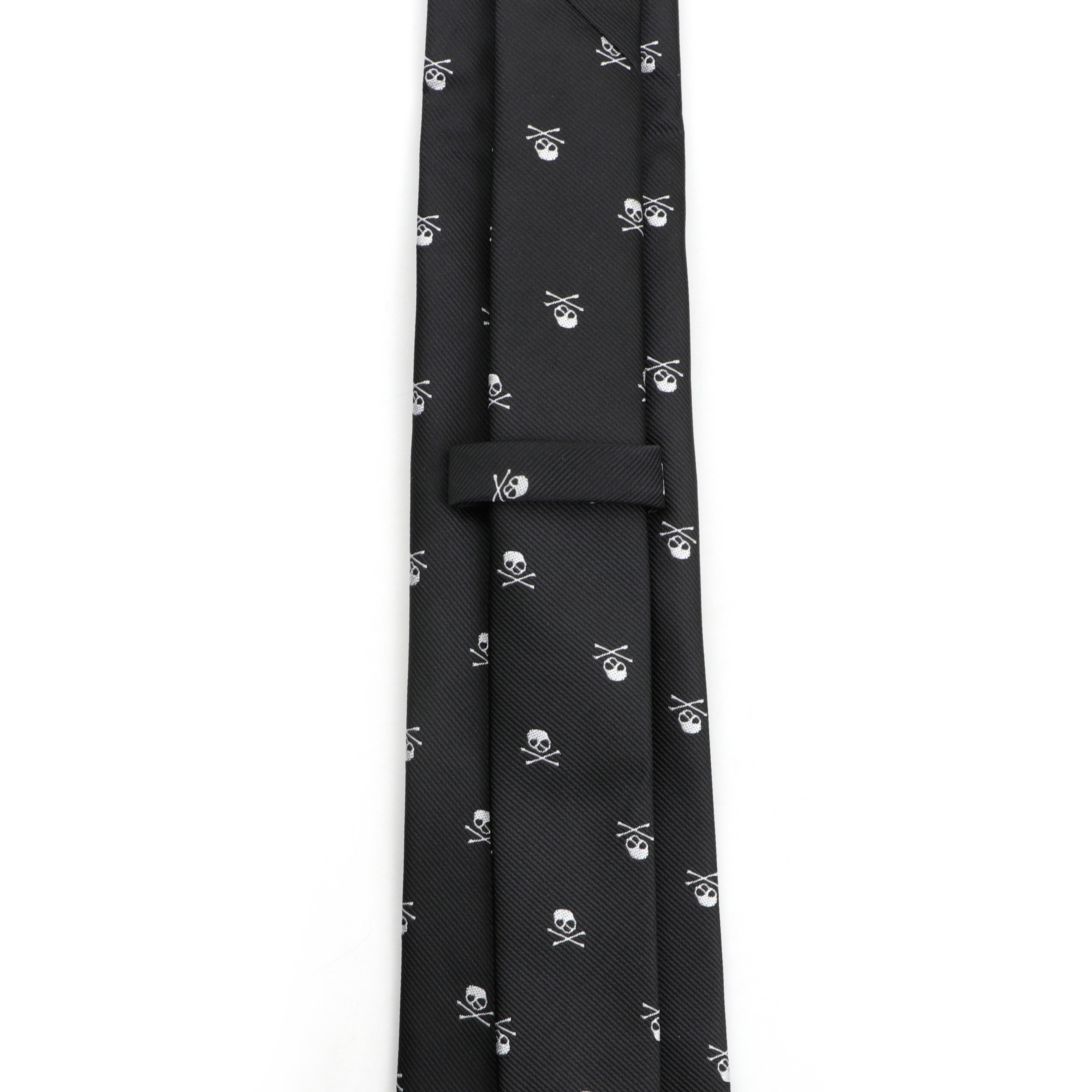 Skull Ties For Men Casual Slim Classic Polyester Neckties Man Tie for Wedding Halloween Party Male tie Neckwear