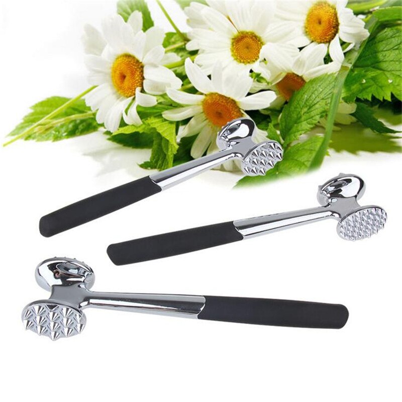 HONETREE 1 Pc Rvs Kip Vlees Hamer Metalen Biefstuk Hamer Tenderizer Keuken Koken Vlees Gereedschap H586