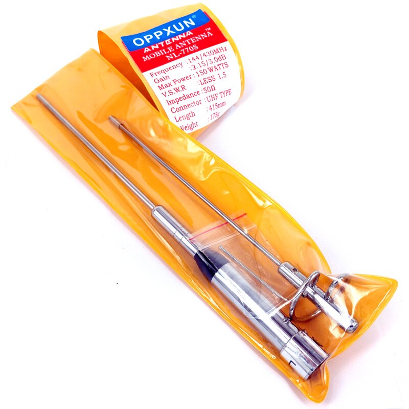 NL-770S Carro Antena de Rádio de Carro para YAESU ICOM Kenwood Walkie Talkie Dual Band VHF/UHF 144/430 MHz antena Aérea PL259