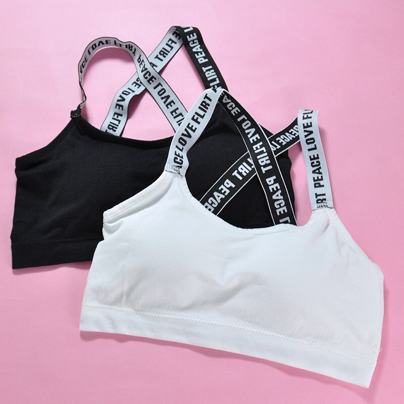 Ademende bralette bh letter dames lingerie naadloze gewatteerde bloemen bh femme push-up bh's dames sport fitness bh bh
