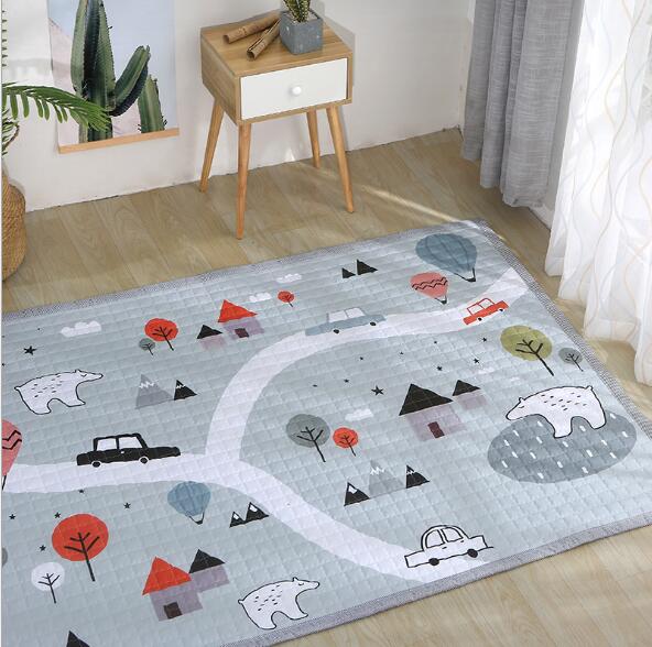 Baby Speelmat Tapijt Ontwikkelen Activiteit Mat Cartoon Dikke Tapijten multifunctionele Baby Kruipen pad accessoires BXX033: BXX033F