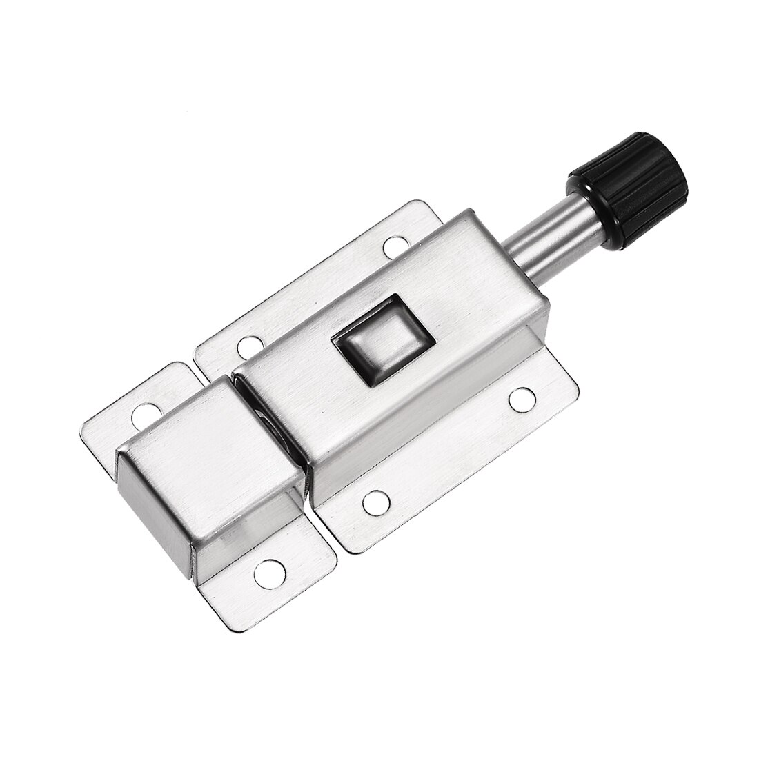 uxcell Door Barrel Bolt, Stainless Steel Security Push Button Spring Loaded Latch, 2 Pcs