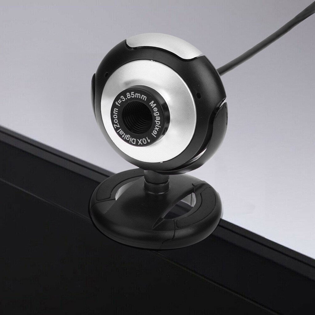 Cámara Web USB con micrófono y visión nocturna para PC, portátil, PC, Webcam, videollamadas