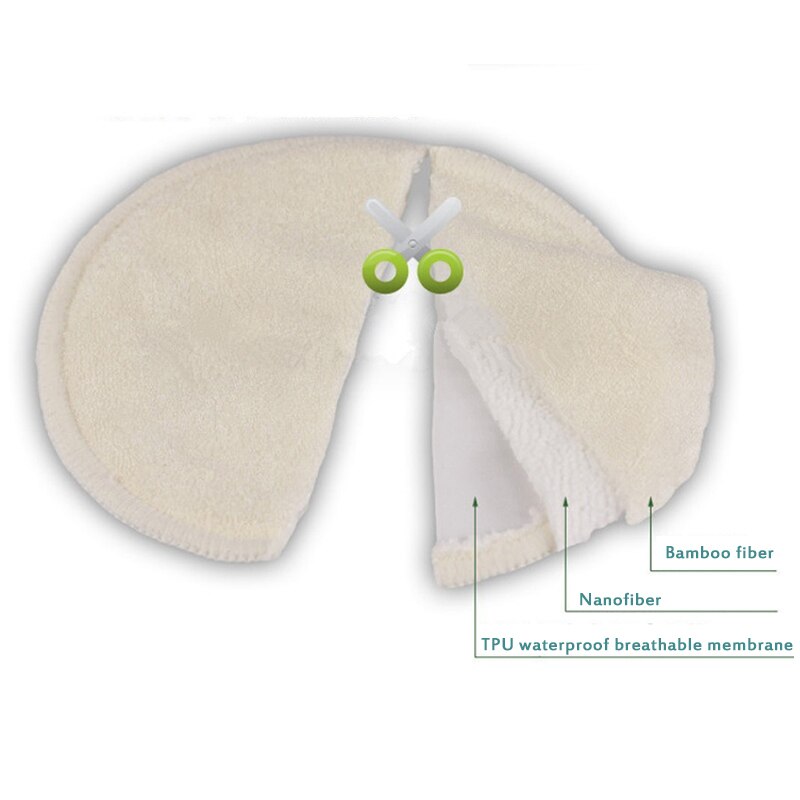 Coussin d&#39;allaitement réutilisable en bambou, 1 paire, doux, absorbant, imperméable, pour rester au sec