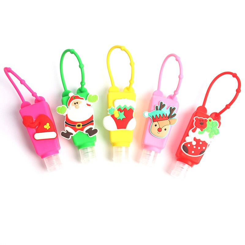 Christma Silicone Hand Sanitizer Holder Portable Gel Holder Disposable No Clean Soap Dispenser Hand Gel Holder