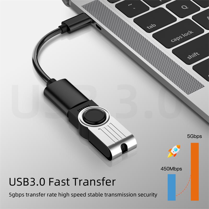 Cable adaptador Mini tipo C OTG, adaptador USB 3,0 hembra a tipo C macho, Cable de extensión USB C para teléfono MP4 de coche, otg