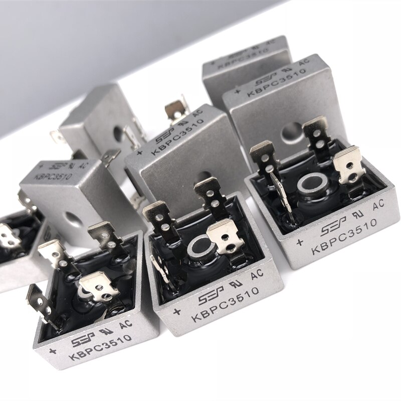 (2PCS) KBPC3510 35A 1000V Diode Bridge Rectifier KBPC 3510 35 AMP SILICON BRIDGE RECTIFIER Copper feet