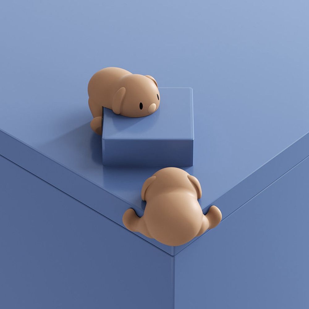 Protège-coins Anti-collision en Silicone pour bébé, armoire de Table, coins à bords souples, fournitures de Protection de sécurité pour bébé: coffee