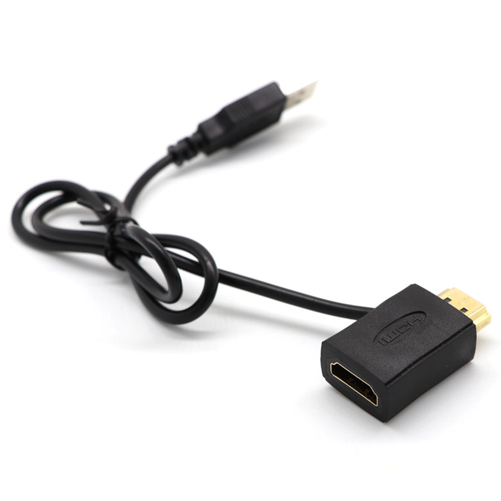 Hdmi Mannelijk Naar Vrouwelijk Connector + Usb 2.0 Oplader Kabel Splitter Adapter Extender