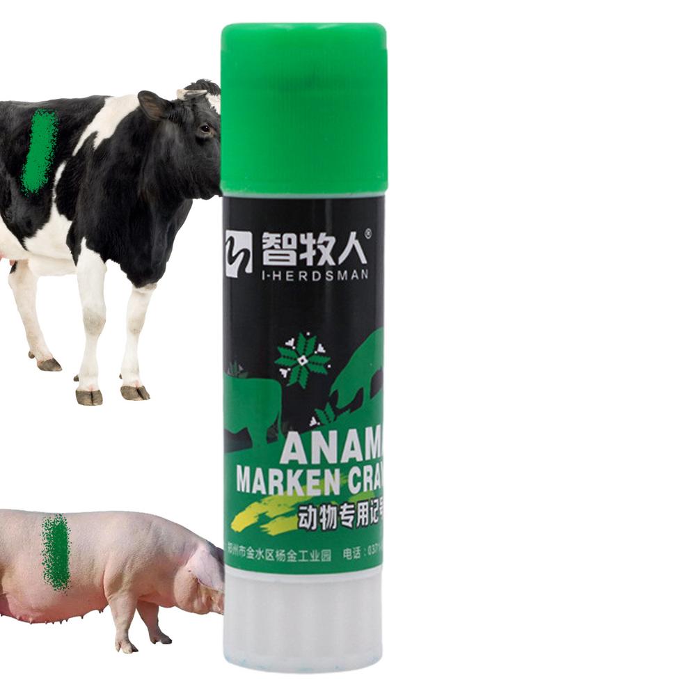 Lápiz para marcar crayones de cerdo y ganado, marcadores de cría de animales: Verde