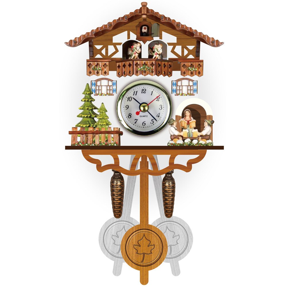 Luxury Cuckoo Wall Clock Vintage Silent Nordic Retro 3d Watches Clocks Wall Home Decor Home Living Room Decoration Ideas: CM004