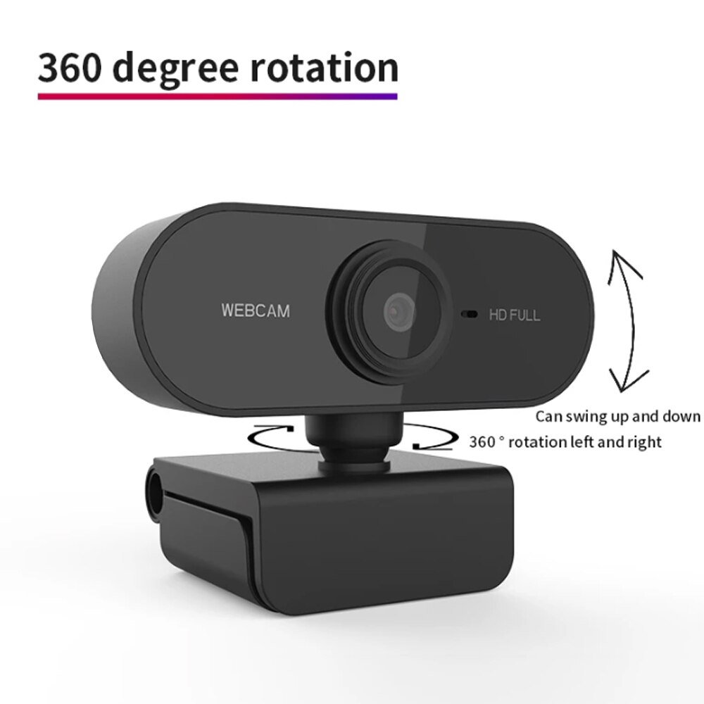 HD 1080P Webcam Mini Computer PC Webkamera mit Mikrofon Autofokus USB Kameras Drehbare Netz Kamera für Computer Laptop