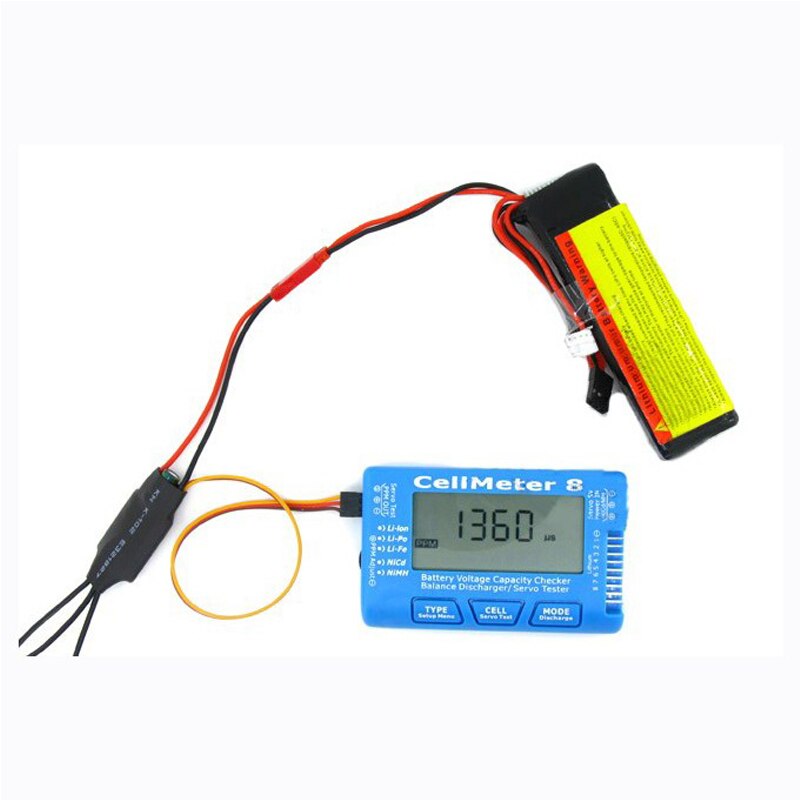 Cell Meter 8 Multifunctionele 2-8S Elektrische Display Lithium Batterij Voltage Elektrische Hoeveelheid Display Balance Actuator Tester