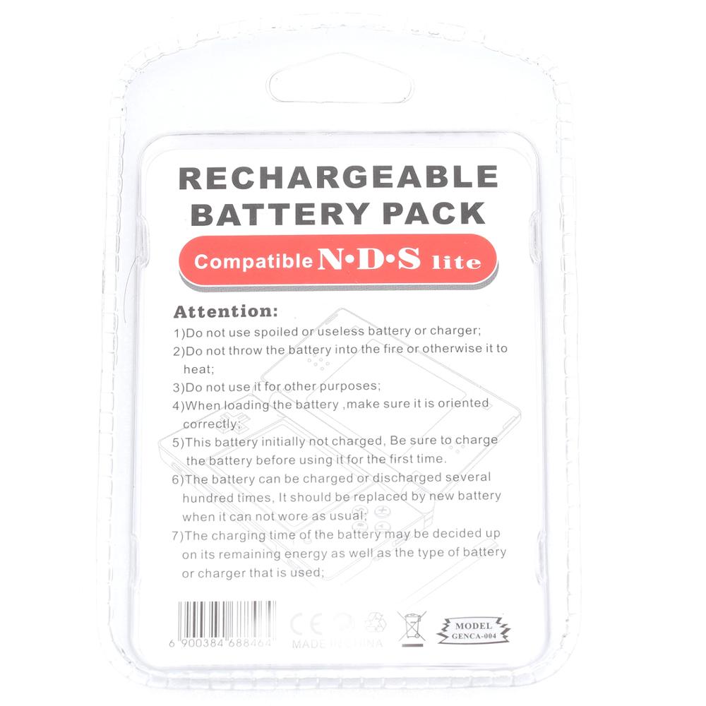 Batterie RECHARGEABLE pour NINTENDO DS NDS LITE NDSL, 2 pièces