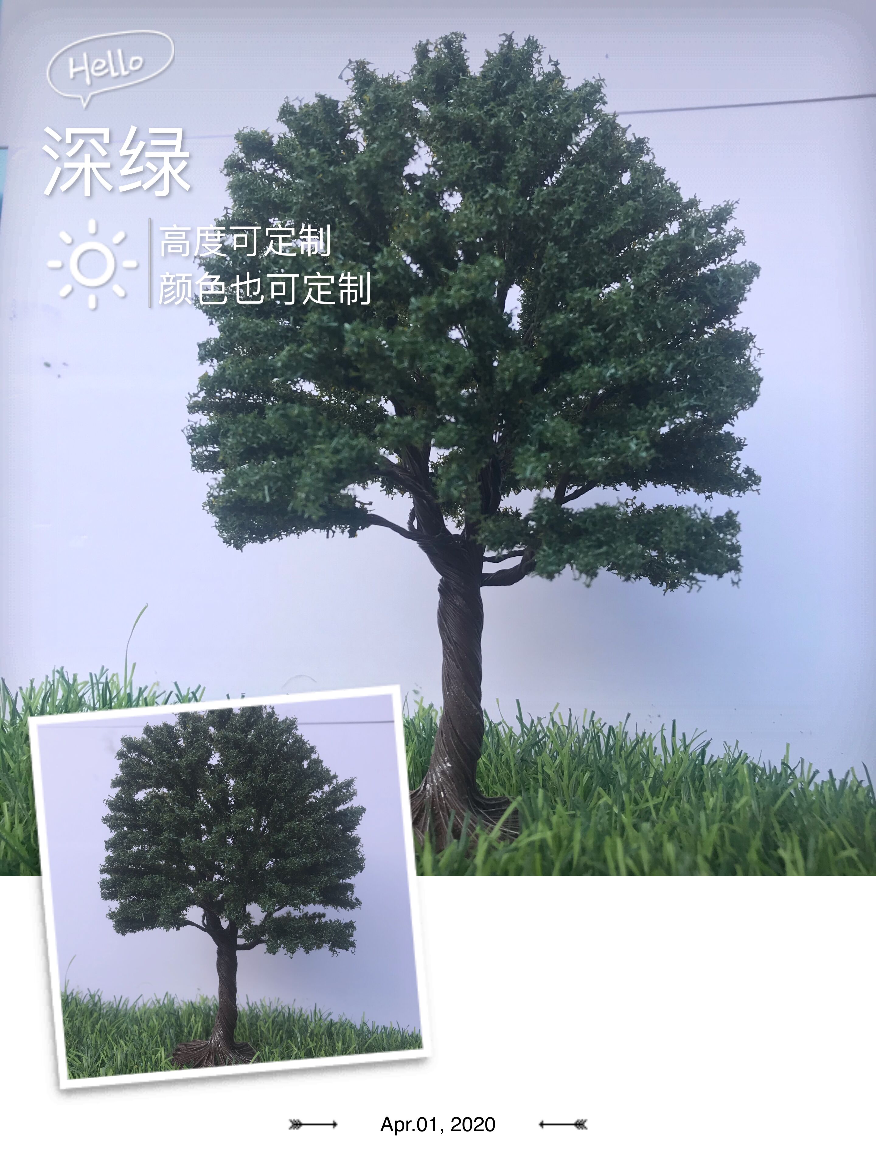 Tree Model Building Plastic Miniature Mini Model Trees Train Layout Landscape Scenery Diorama Miniatures