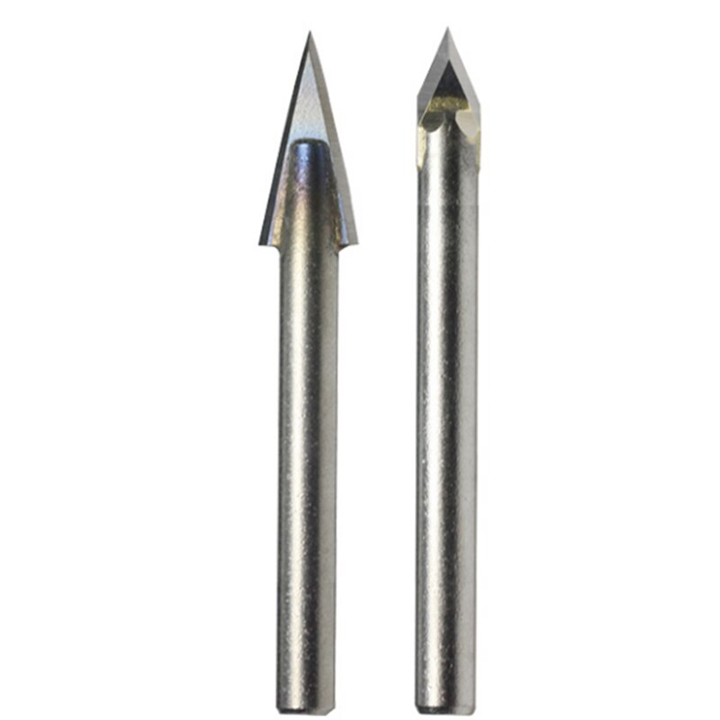 Cortador de grabado de mármol y piedra, brocas enrutadora de granito, torno de carburo CNC, cuchillo grabador para tallar azulejos, herramienta fresadora de perforación