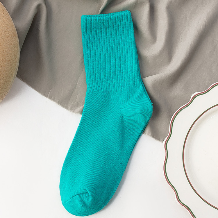 Damensocken aus 100er Baumwolle, modischer Trend, einfarbige Damensocken, Damensocken aus reiner Baumwolle, fröhliche Mädchensocken, kurze Besatzung-Söckchen: Gold