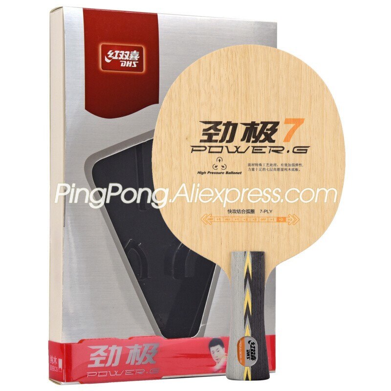 DHS POWER-G 7 / PG 7 (Ship with Box) DHS PG7 RACKET Table Tennis Blade Original DHS Ping Pong Bat / Paddle