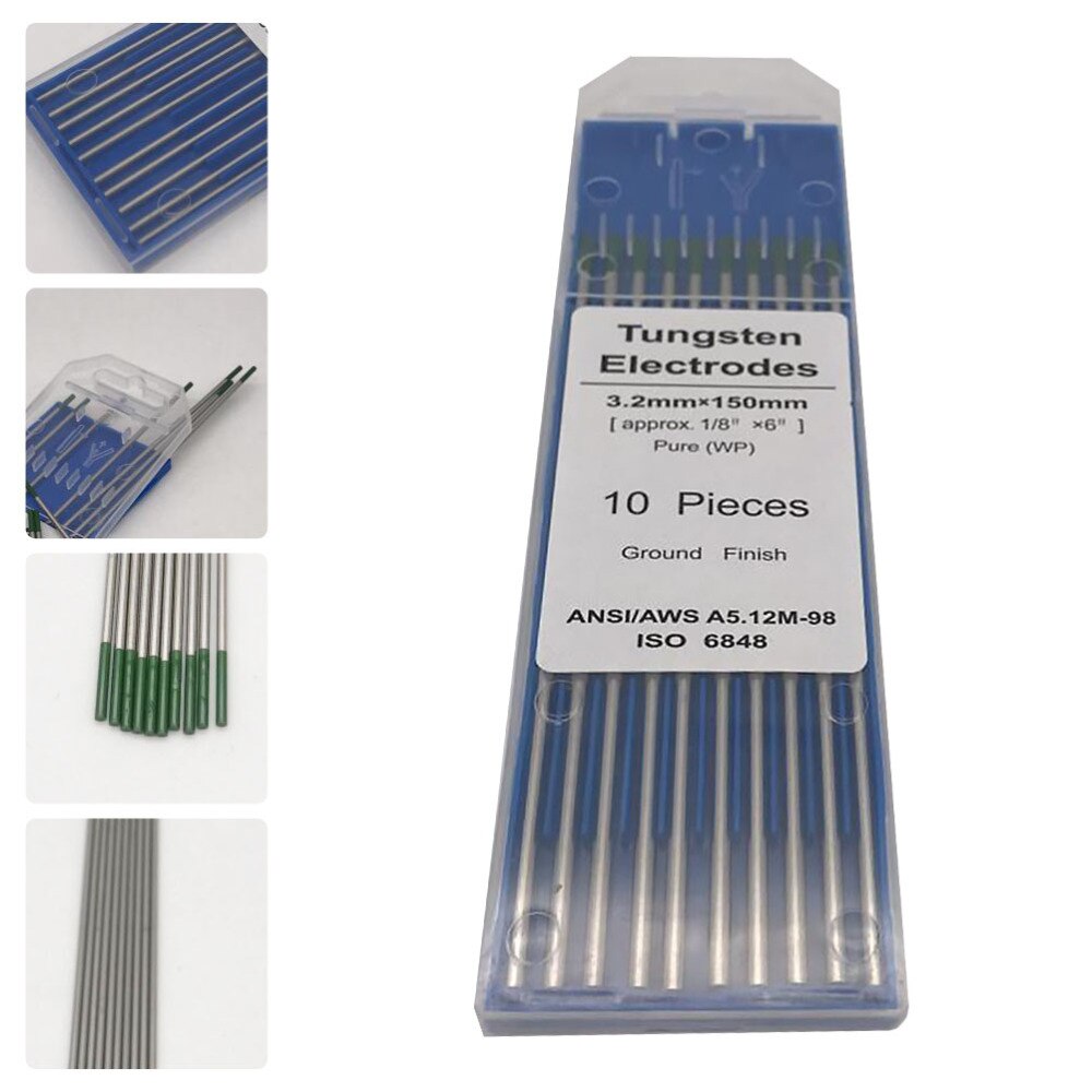 1 Pack WP Durable Ground Finish Welding Electrode Tungsten Electrode Rods for TIG: Silver 2