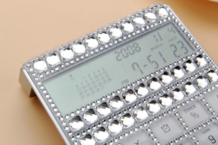 Set Of Diamond Calculator Student Multi-function Water Diamond Calculator Thin Calendar Diamond High-grade