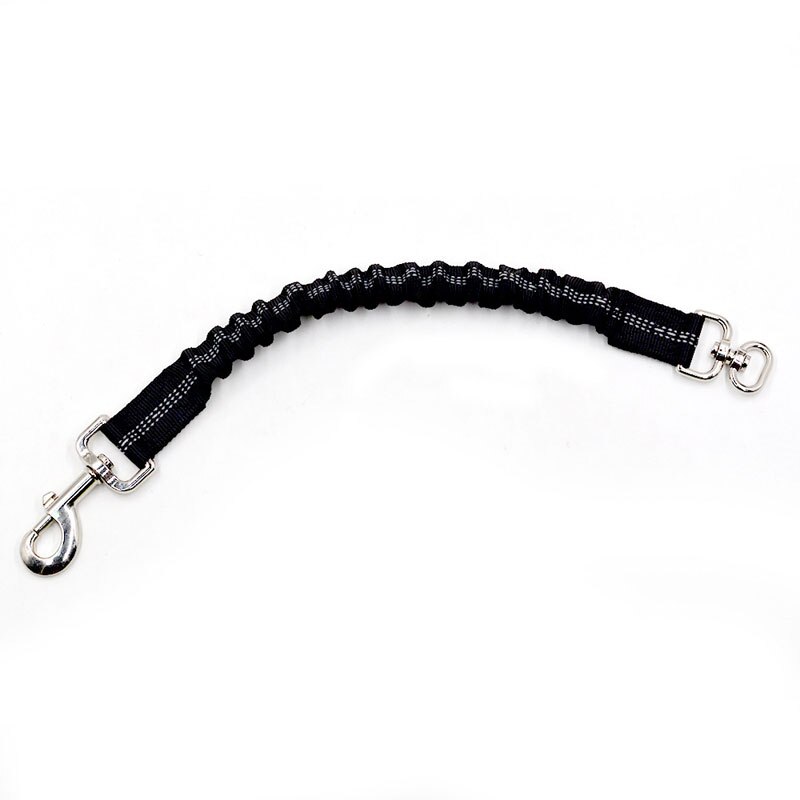 Adjustable Pet Dog Extended Leash Reflective Traction Elastic Rope Extension cable 37-45cm*2.5cm: Black