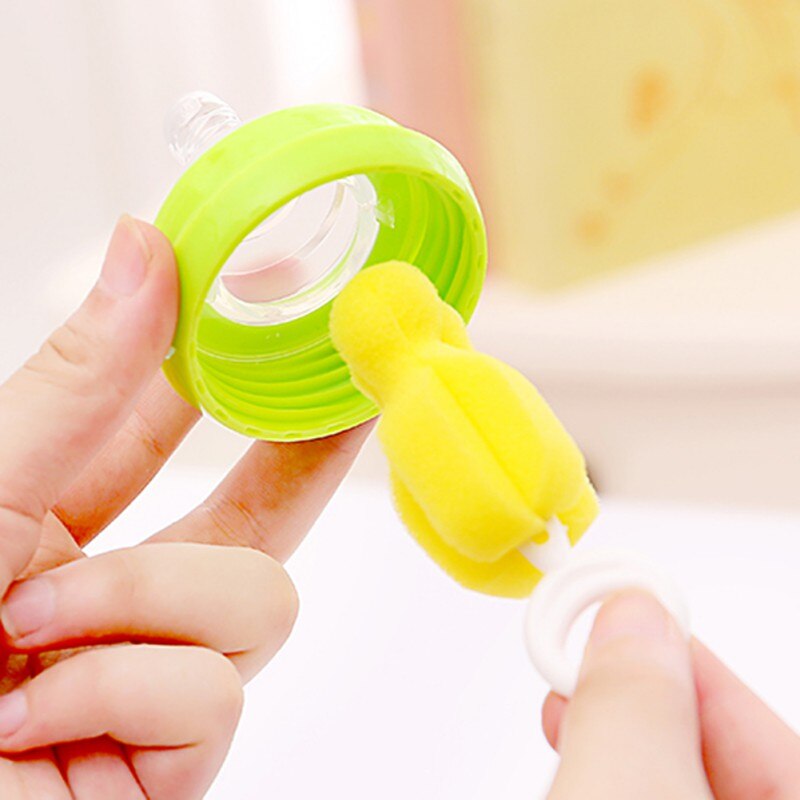 7 Teile/satz Baby Schwamm Reinigung Werkzeuge Stroh Pinsel Nippel Pinsel für Fütterung Flasche Tasse