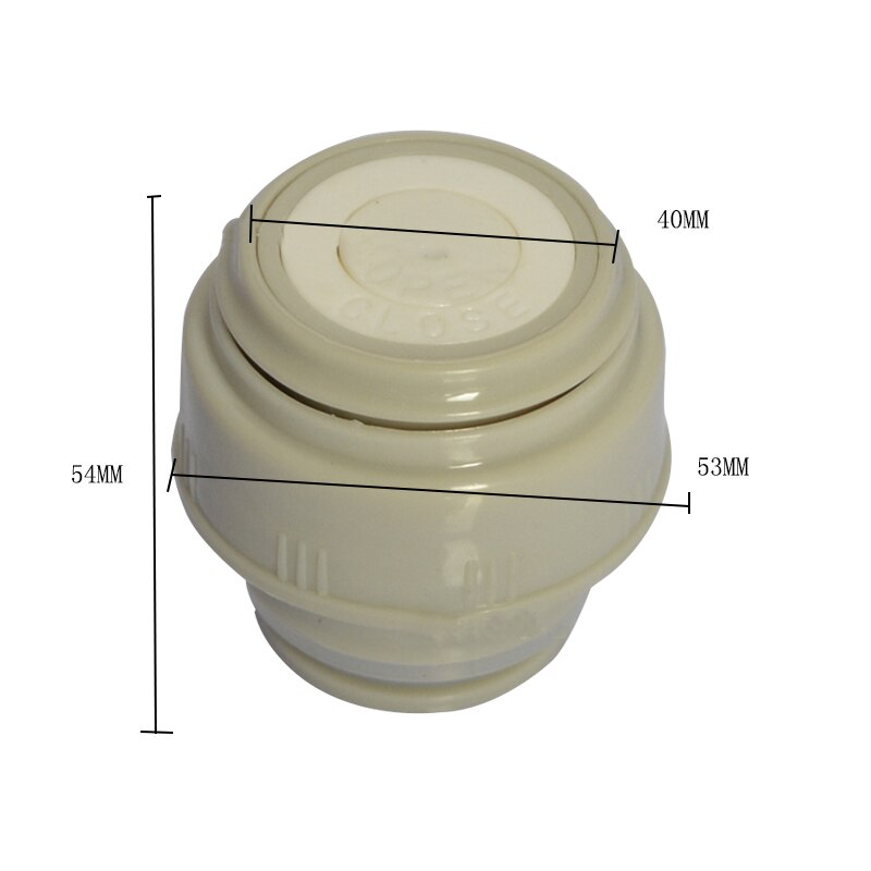 1/2/5PCS 4,5/5,2 cm Outdoor Reise Tasse Vakuum Glaskolben Deckel Drink Becher Outlet Glaskolben abdeckung Edelstahl Thermoskannen Zubehör: 1pcs / 4.5cm white-grey