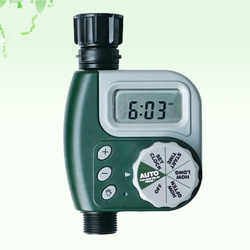 Battery Powered Outdoor Garden Irrigation Controller Irrigation Timer Garden Automatic Watering Device Battery Included- US: As Shown