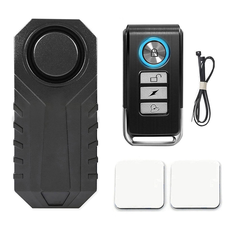 113dB Wireless Anti-Theft Vibration Motorcycle Bicycle Waterproof Security Bike Alarm with Remote XR
