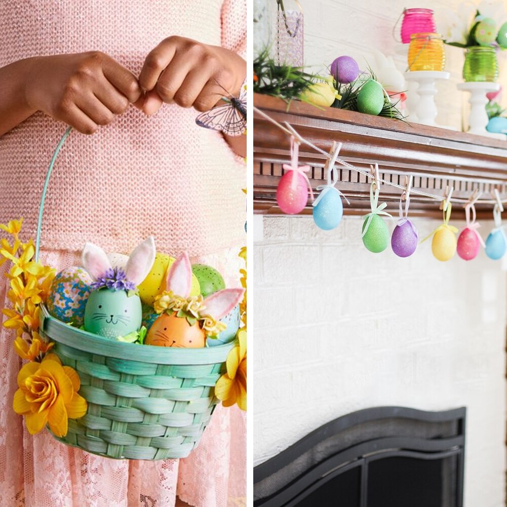 10pcs Easter Egg Foam Ball White for Spring Easter Christmas Crafts Making Handmade DIY Painting School Projects Dropshi