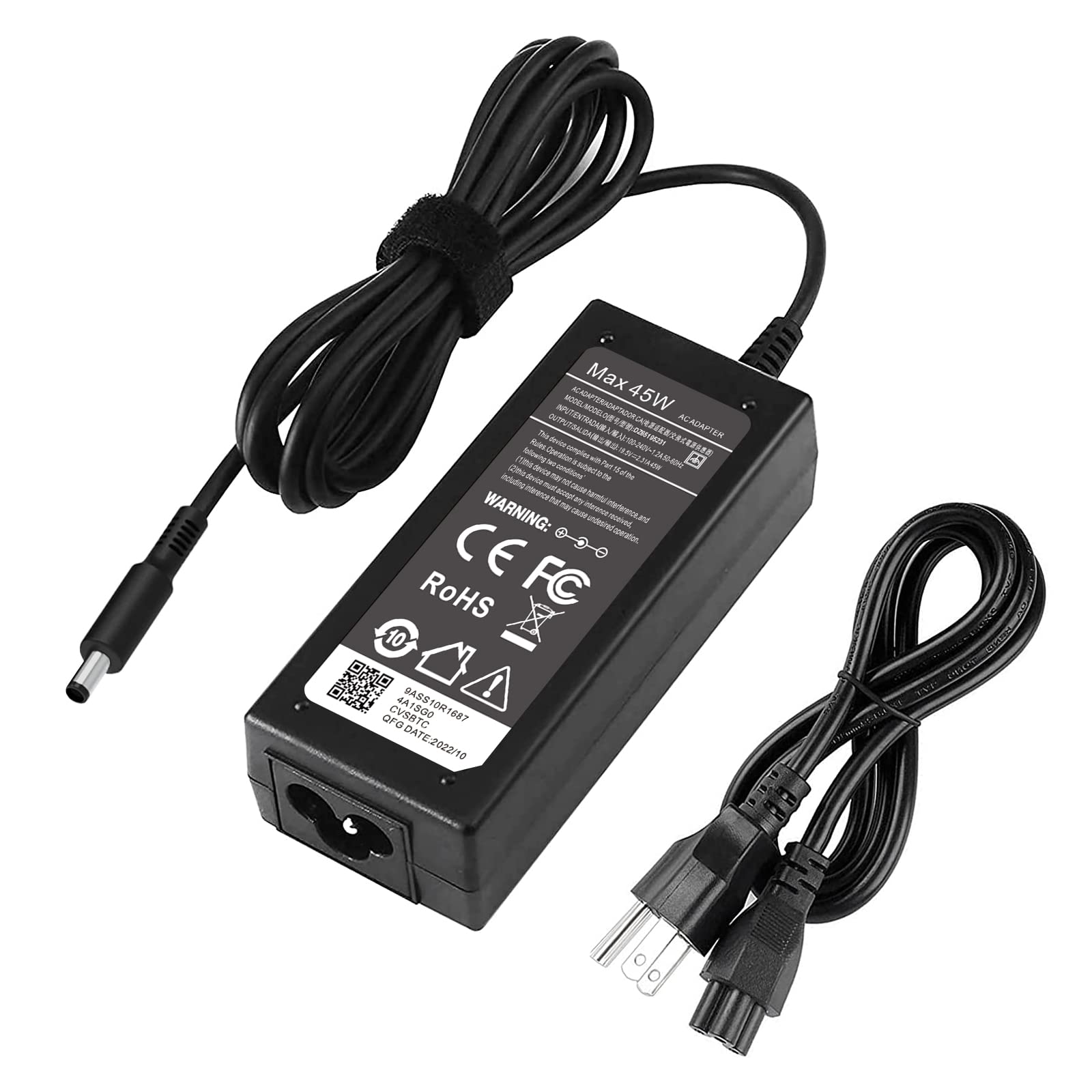 65W Charger for Dell Laptop Charger,AC Adapter for Dell Inspiron 15 3000 5000 Series Laptop Power Supply Cord: Orange