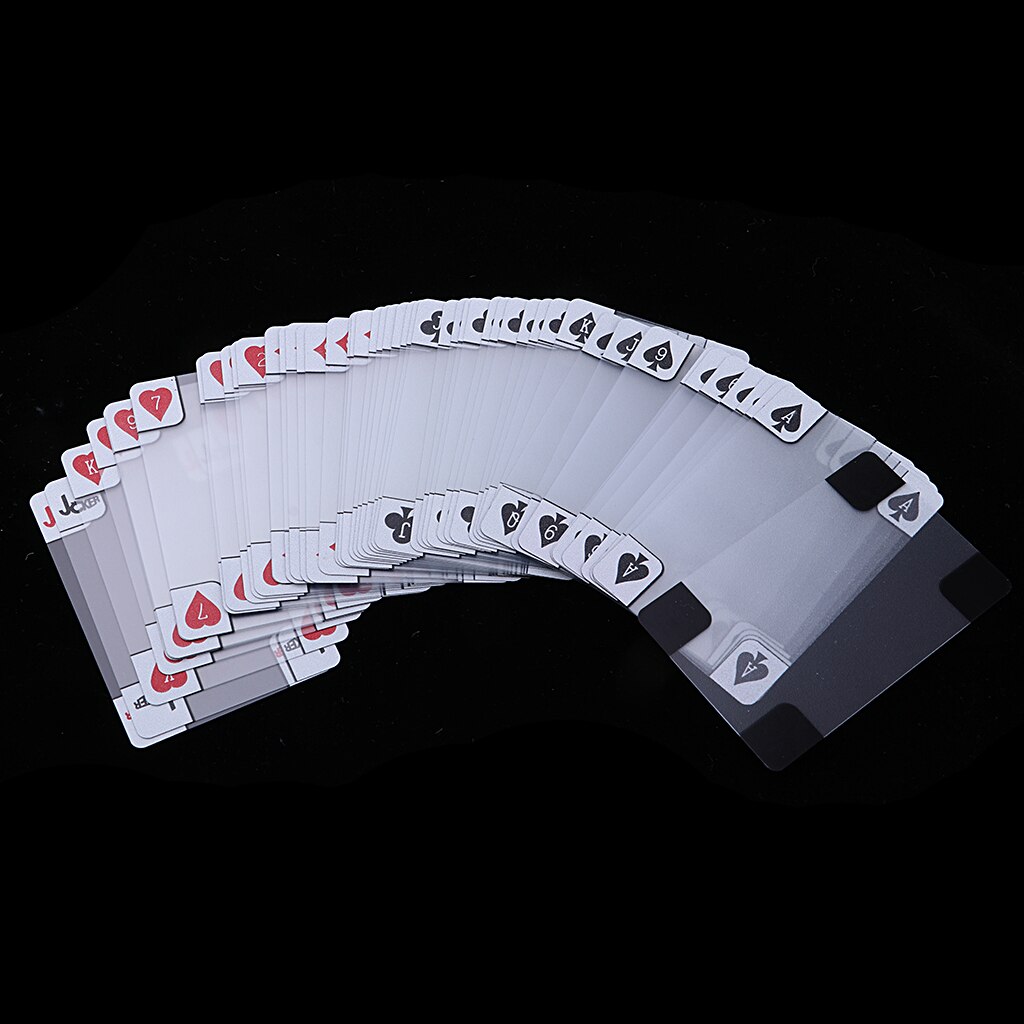 Klub casino spillekort spil accs pvc vandtæt 54 pokerkort genanvendelige
