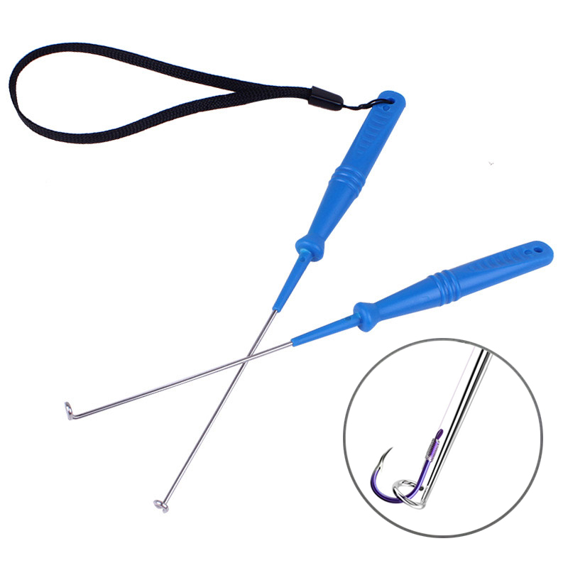Stainless Steel Safety Extractor Tool Rapid Decoupling Anti Slip Handle Fishing Goods Safety Fishing Hook Extractor Detacher