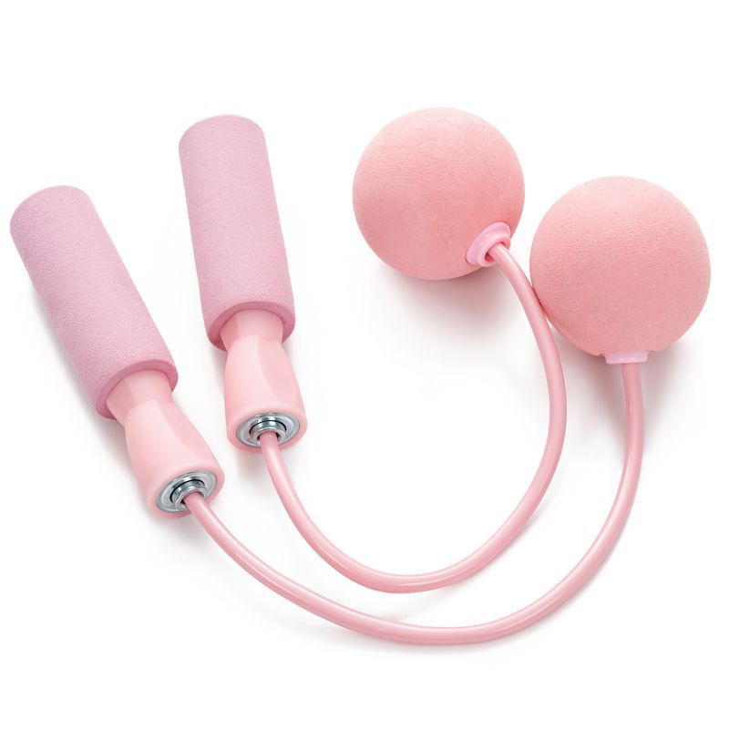 Cuerda para saltar inalámbrica, deportes de Fitness, modelos para adultos, más pelota grande, pelota pequeña, estilo , autoperfes: Rosa