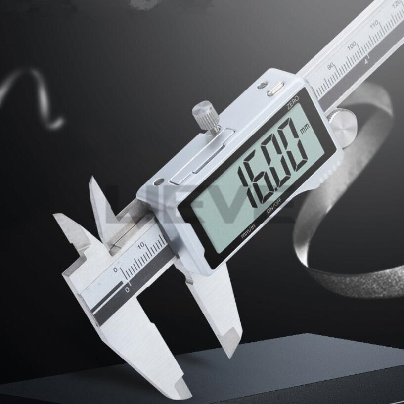Electronic Digital Caliper HD Full Screen Full Metal 0-150/200/300mm Stainless Steel Vernier Caliper precise measurement tool