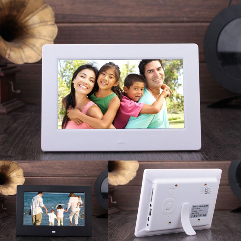 7 Inch Digital Picture Frame Photo Frame with TN Display Player with Remote 24BB