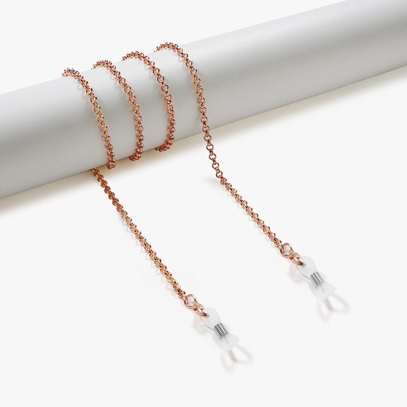 Smarte kvinder briller kæder metal solbriller lanyard slik farver læsebriller kæde briller snor holder rem reb