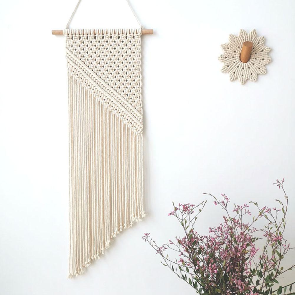 Home Decoration Bohemian Macrame Woven Wall Hanging Boho Room Geometric Tapestry Nordic Art Beautiful Apartment Room Decor